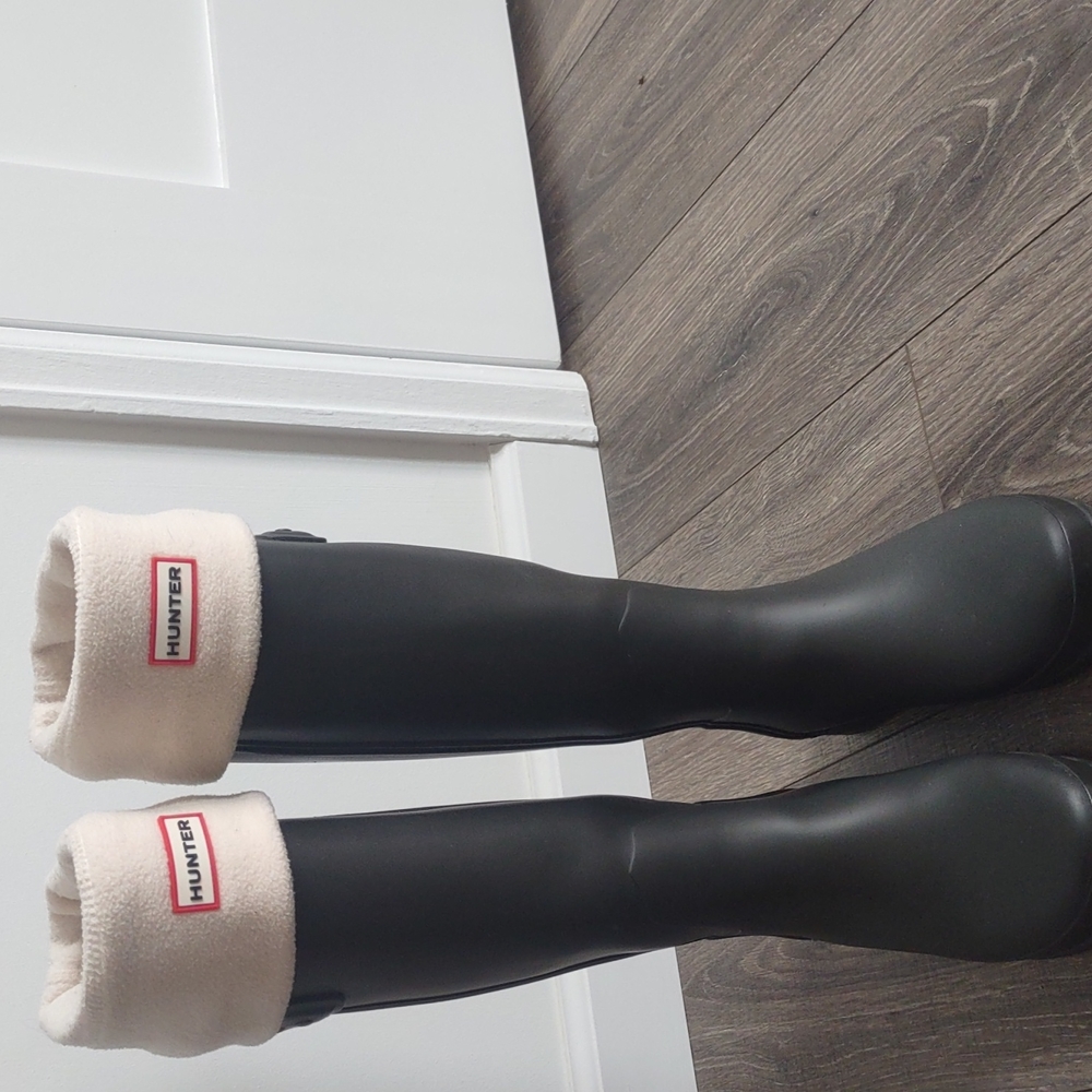 Tall hunter boots women's with fleece lining